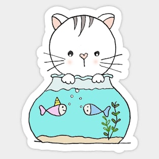 What do fish talk about? Sticker